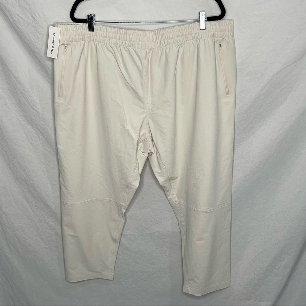 NWT Outdoor Voices Women’s Sz XXXL RecTrek 26" Pants Bone Ivory $98 Hiking Crop